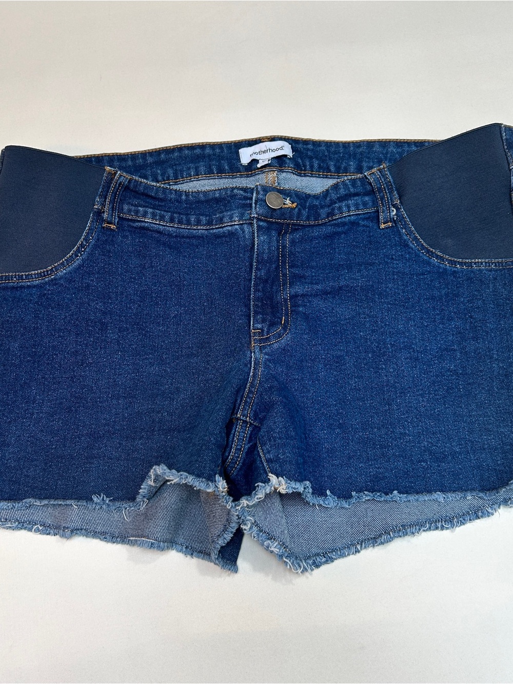 Motherhood Blue Denim Maternity Shorts